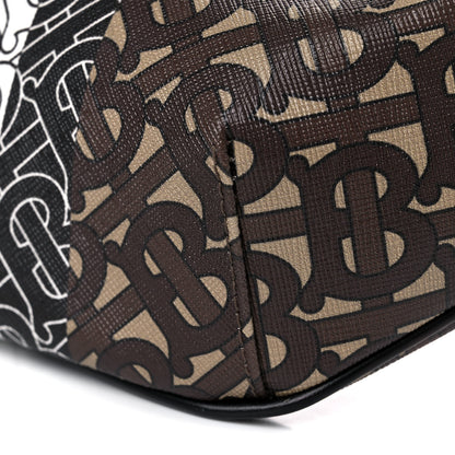 Burberry E-Canvas Monogram Stripe Medium Sonny Bum Bag Bridle Brown 9 of 10