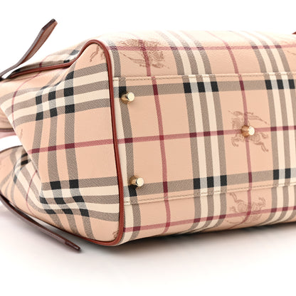 Burberry Haymarket Check Small Canterbury Tote Military Red 9 of 10