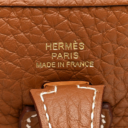 Hermes Taurillon Clemence Evelyne TPM Gold 6 of 10