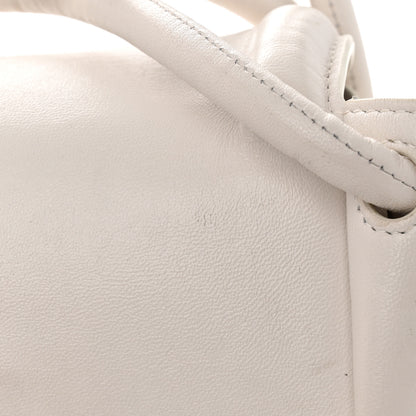 Bottega Veneta Lambskin Small Beak Triangle Flap Shoulder Bag Chalk 16 of 21