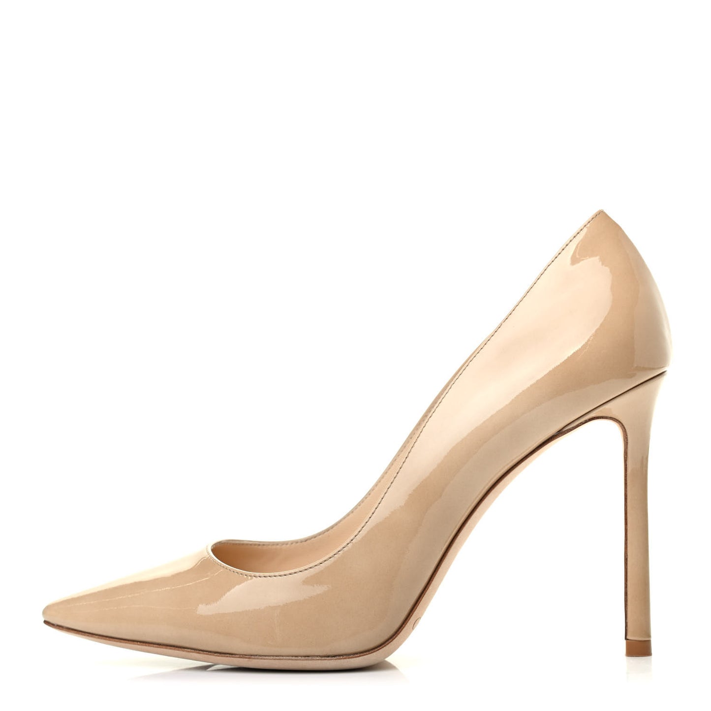Patent Pointy Toe Romy 100 Pumps 38 Nude