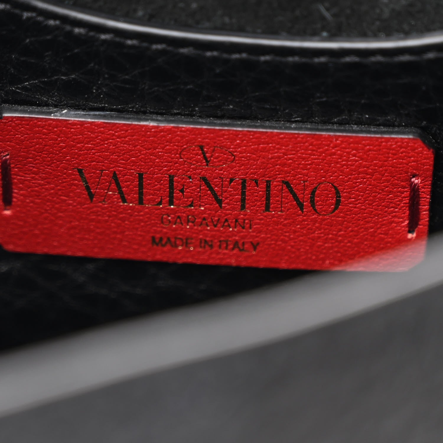 Valentino Garavani Pebbled Calfskin Mini Rockstud Crossbody Bag Black 6 of 9