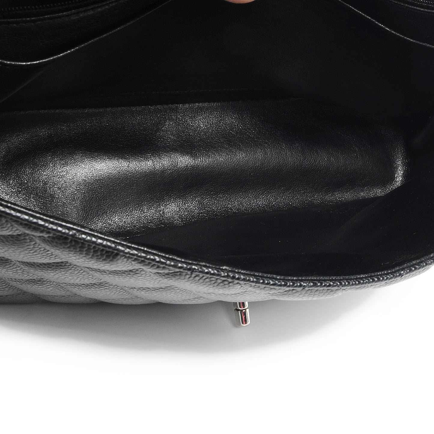 Caviar Jumbo Single Flap Black