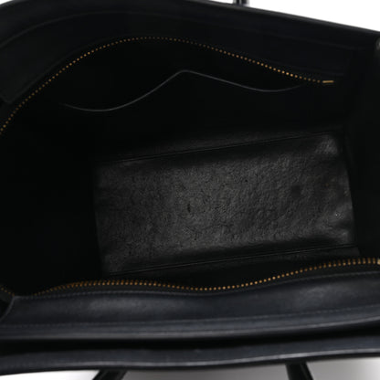 Celine Smooth Calfskin Micro Luggage Black 5 of 11
