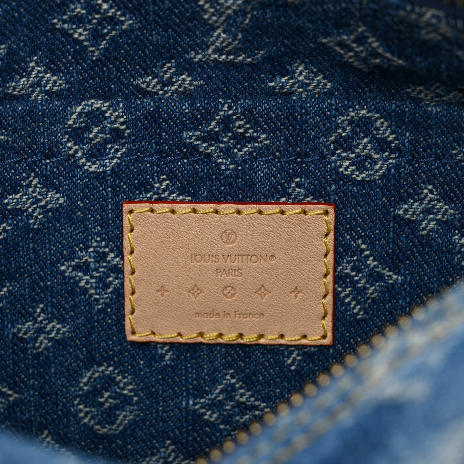 Louis Vuitton Monogram Denim Papillon Denim Blue 7 of 10