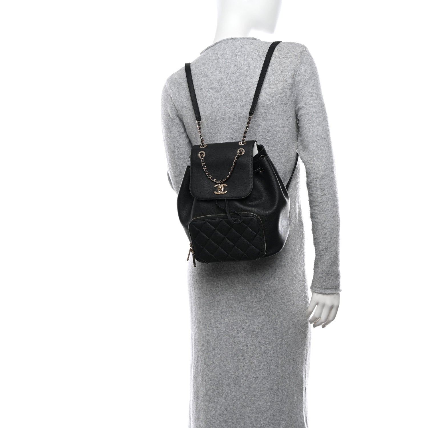 Chanel Caviar Quilted Business Affinity Backpack Black 2 of 11