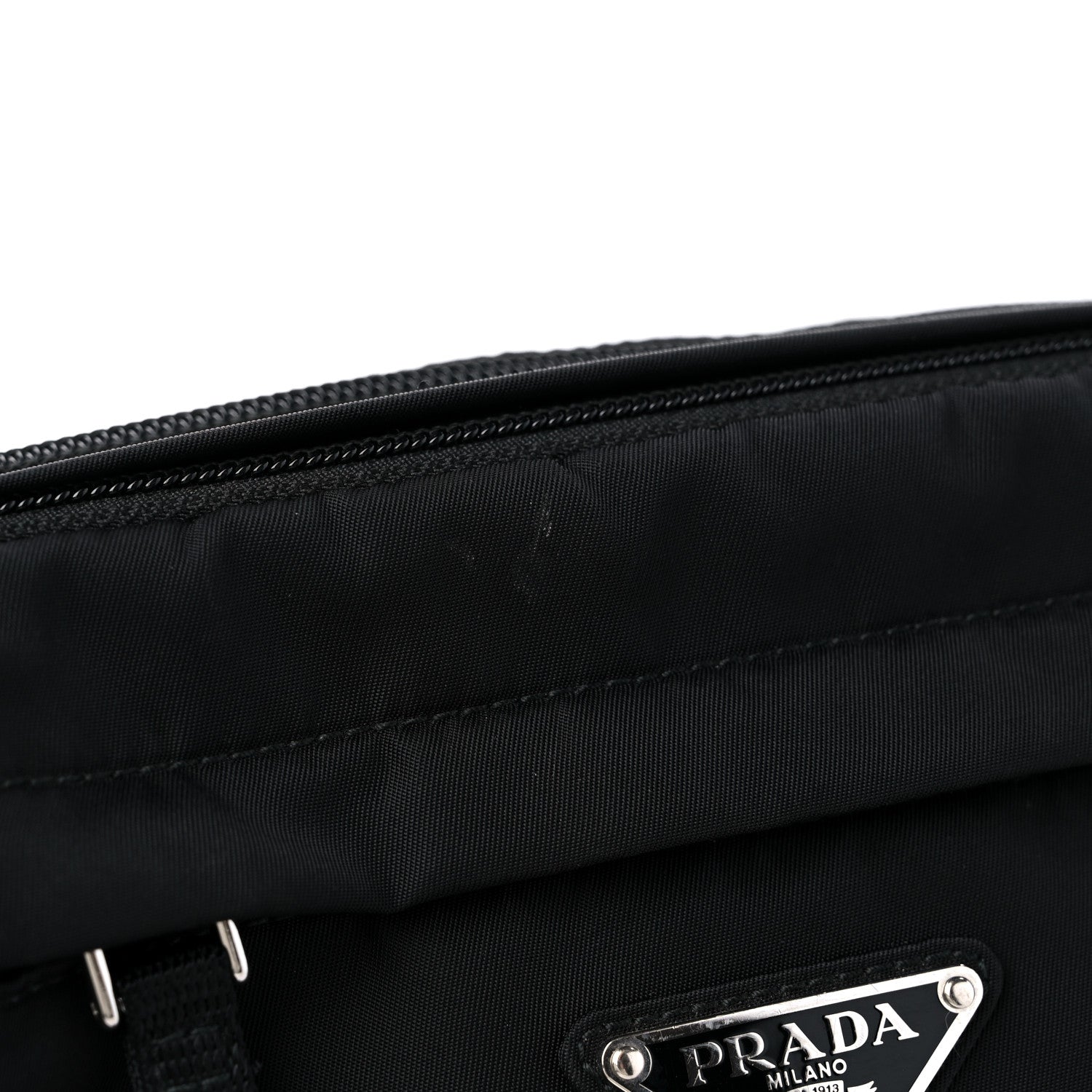 Prada Tessuto Nylon Montagna Belt Bag Black 10 of 10
