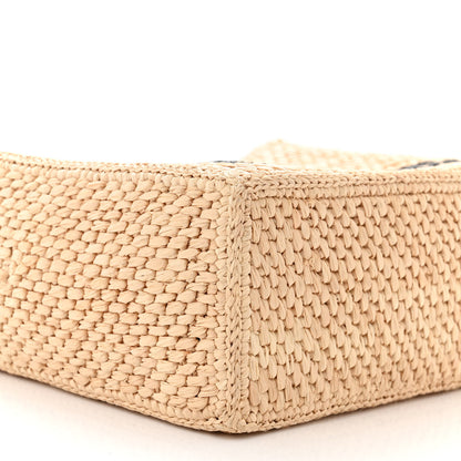 Loewe Raffia Small Paula's Ibiza Logo Tote Natural Tan 8 of 9