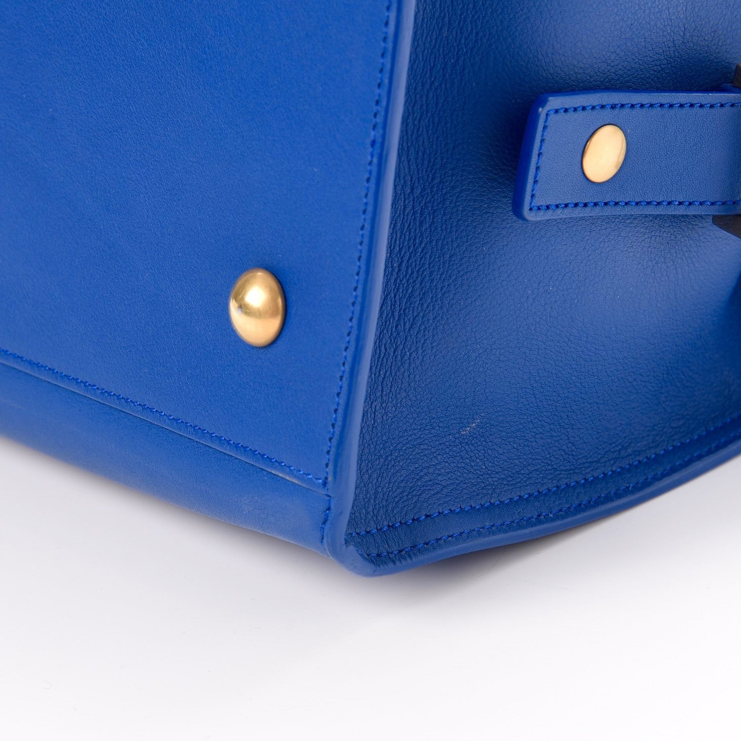 Saint Laurent Calfskin Small Classic Y Cabas Royal Blue 14 of 14