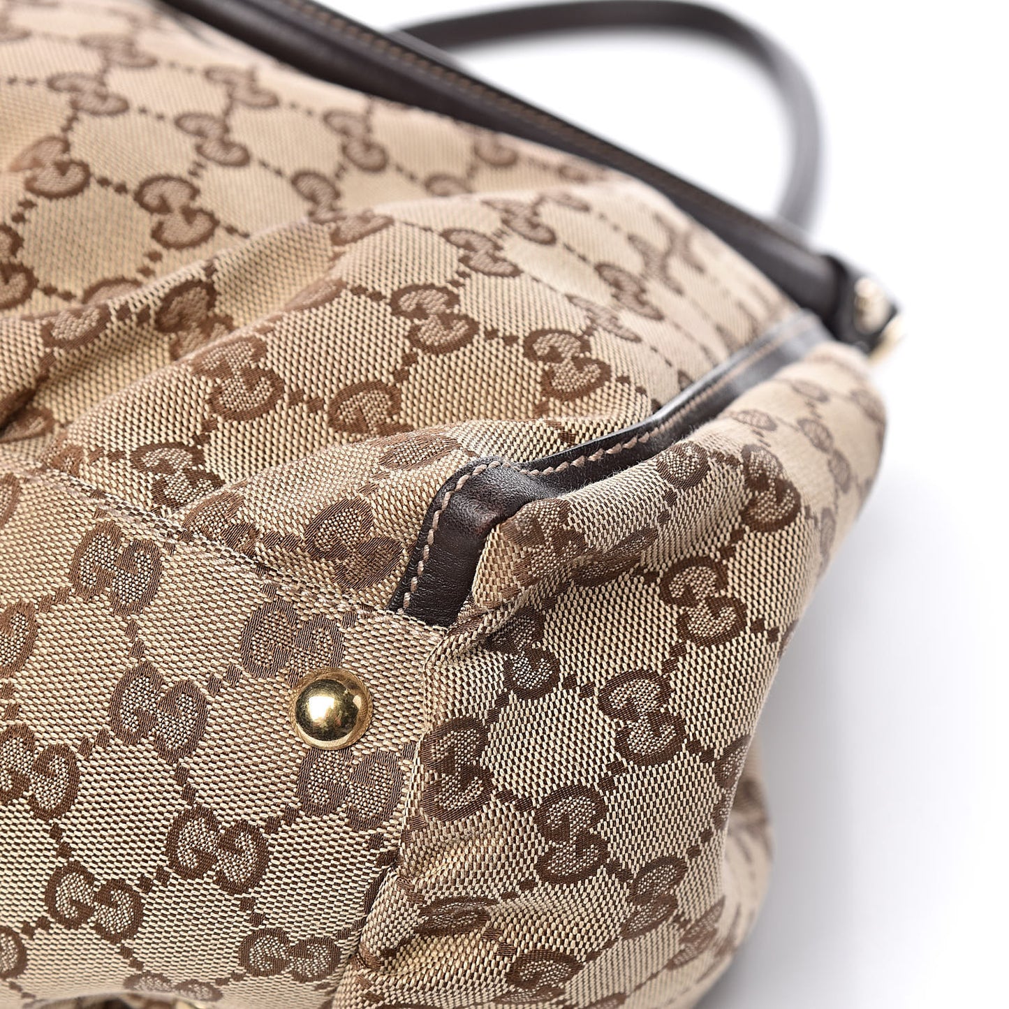 Monogram Large D Ring Hobo Dark Brown