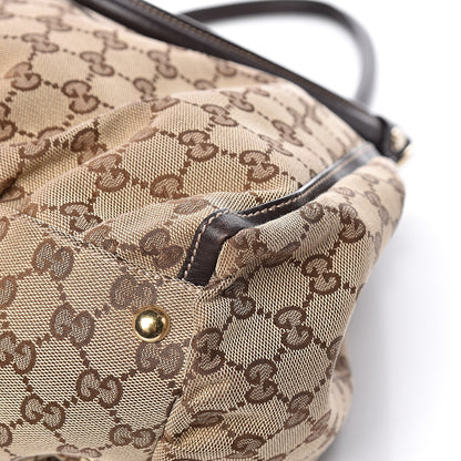Gucci Monogram Large D Ring Hobo Dark Brown 11 of 15