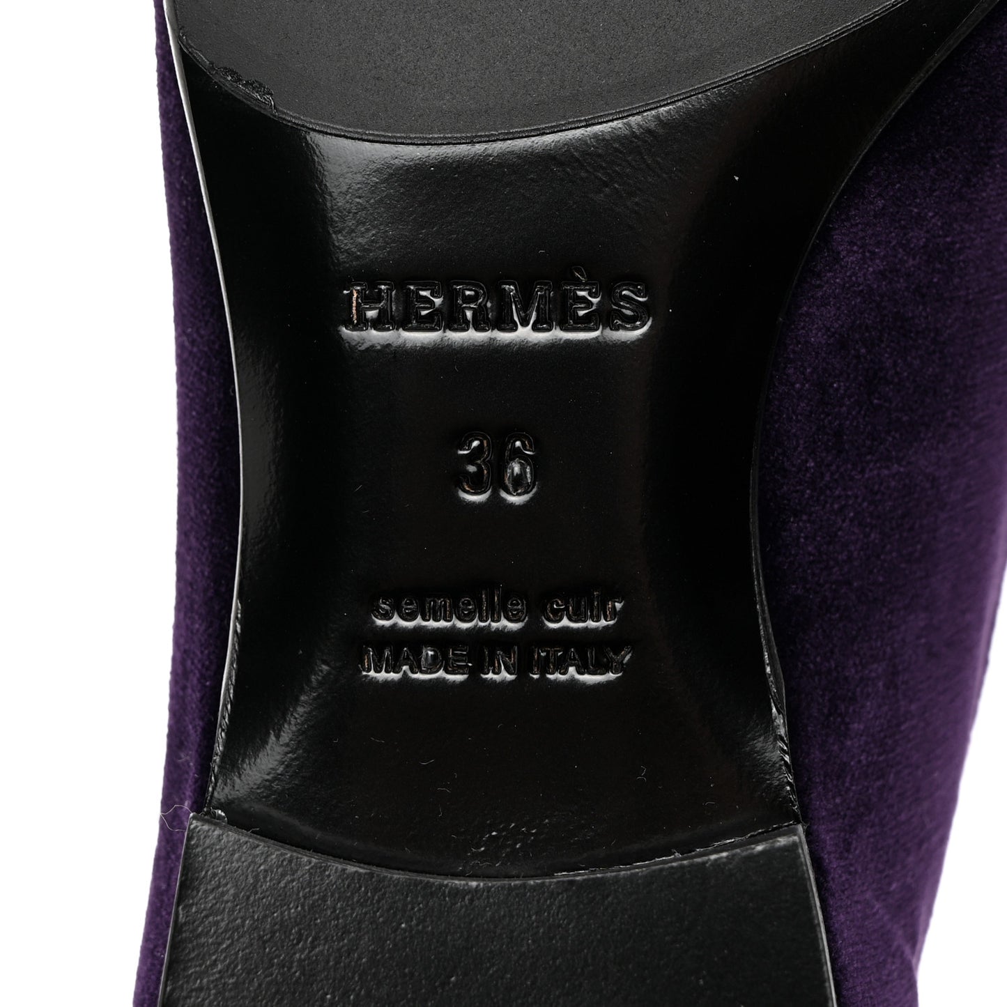 Velvet Womens Paris Loafers 36 Violet Fonce