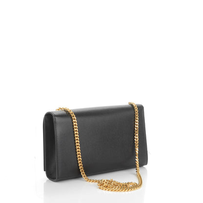 Saint Laurent Grain De Poudre Medium Classic Monogram Kate Satchel Black 3 of 6