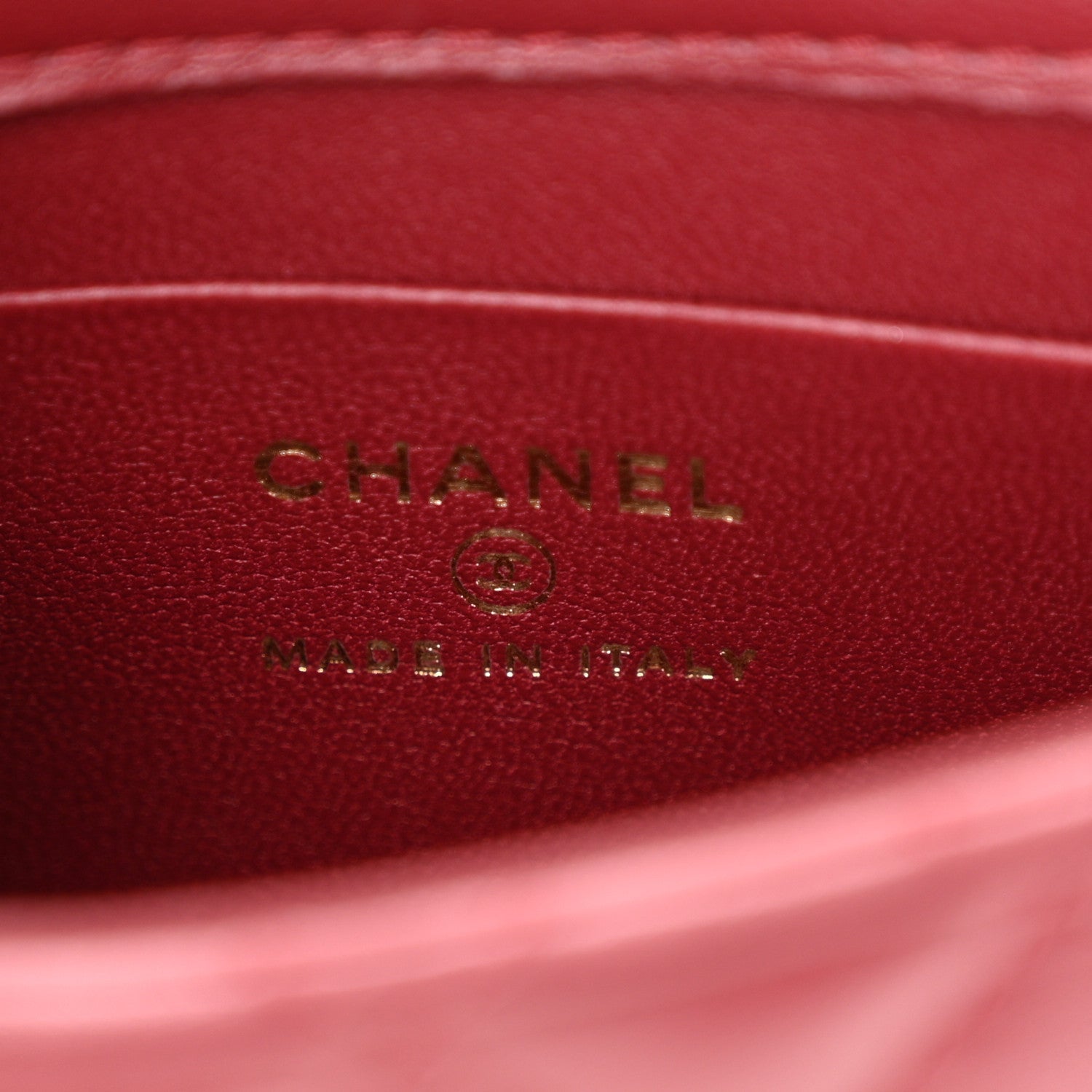 Chanel Lambskin Enamel Quilted Mini Top Handle Flap Red 6 of 10