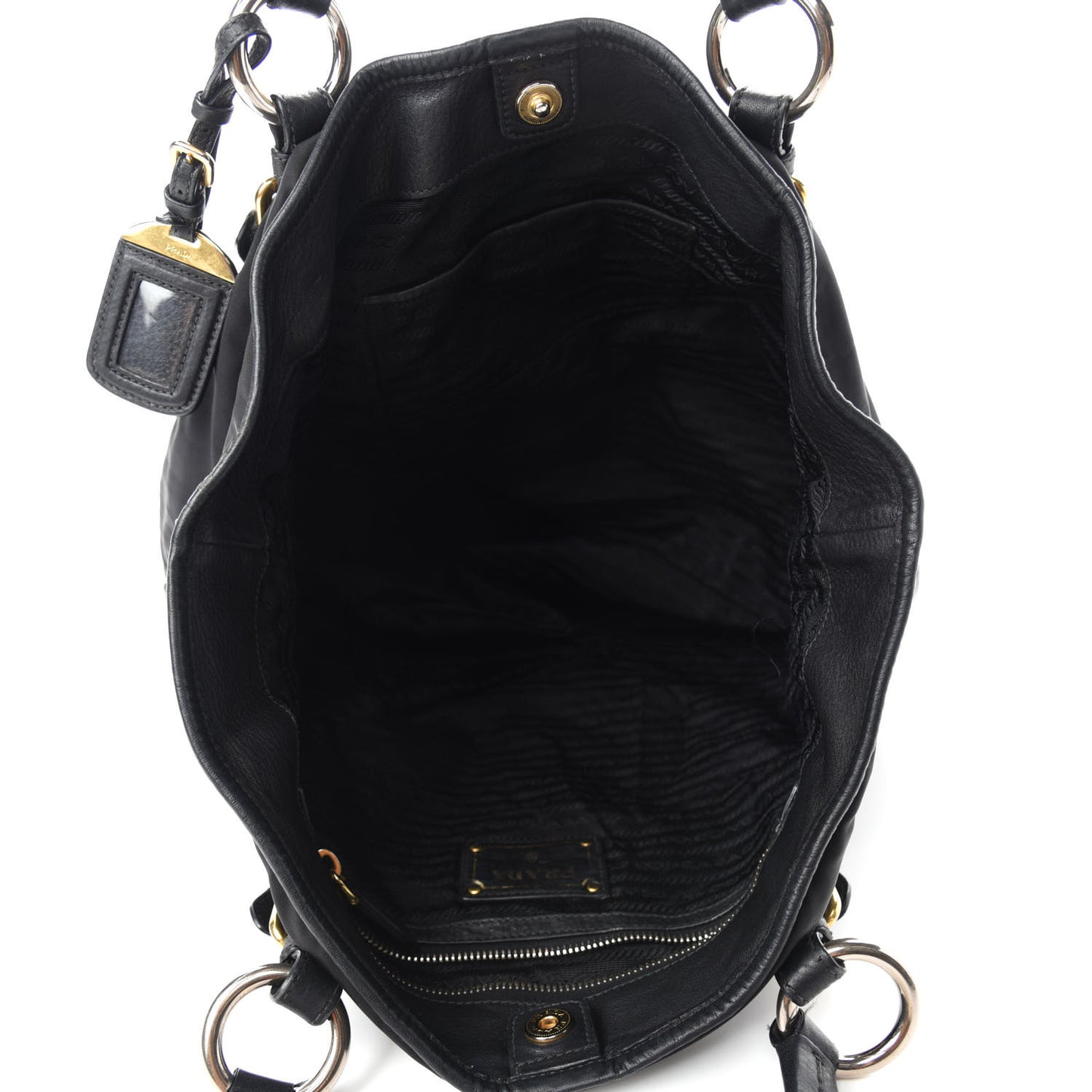 Saffiano Tessuto Nylon Tote Black
