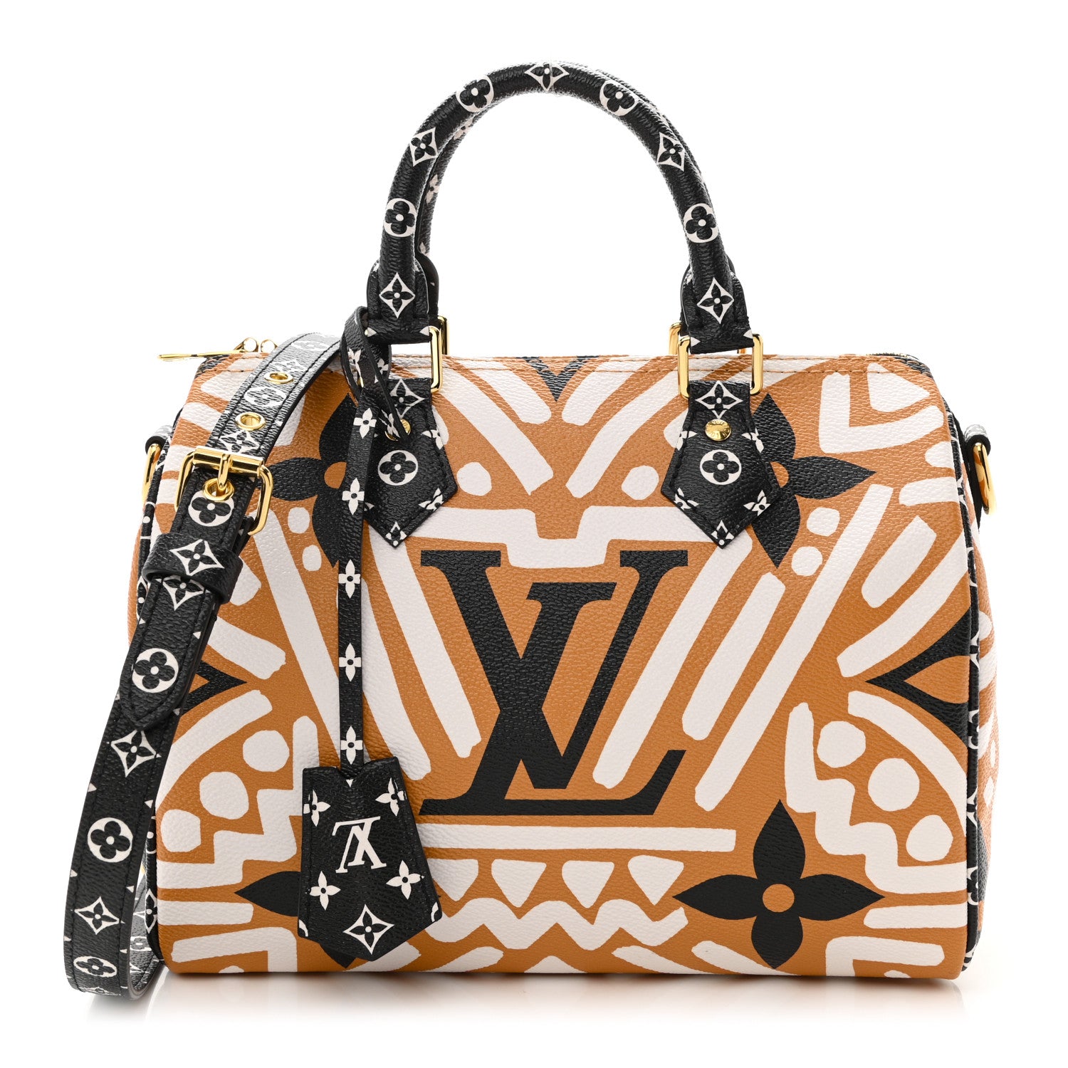 product image of LOUIS VUITTON Monogram Giant Crafty Speedy Bandouliere 25 Creme Caramel FASHIONPHILE