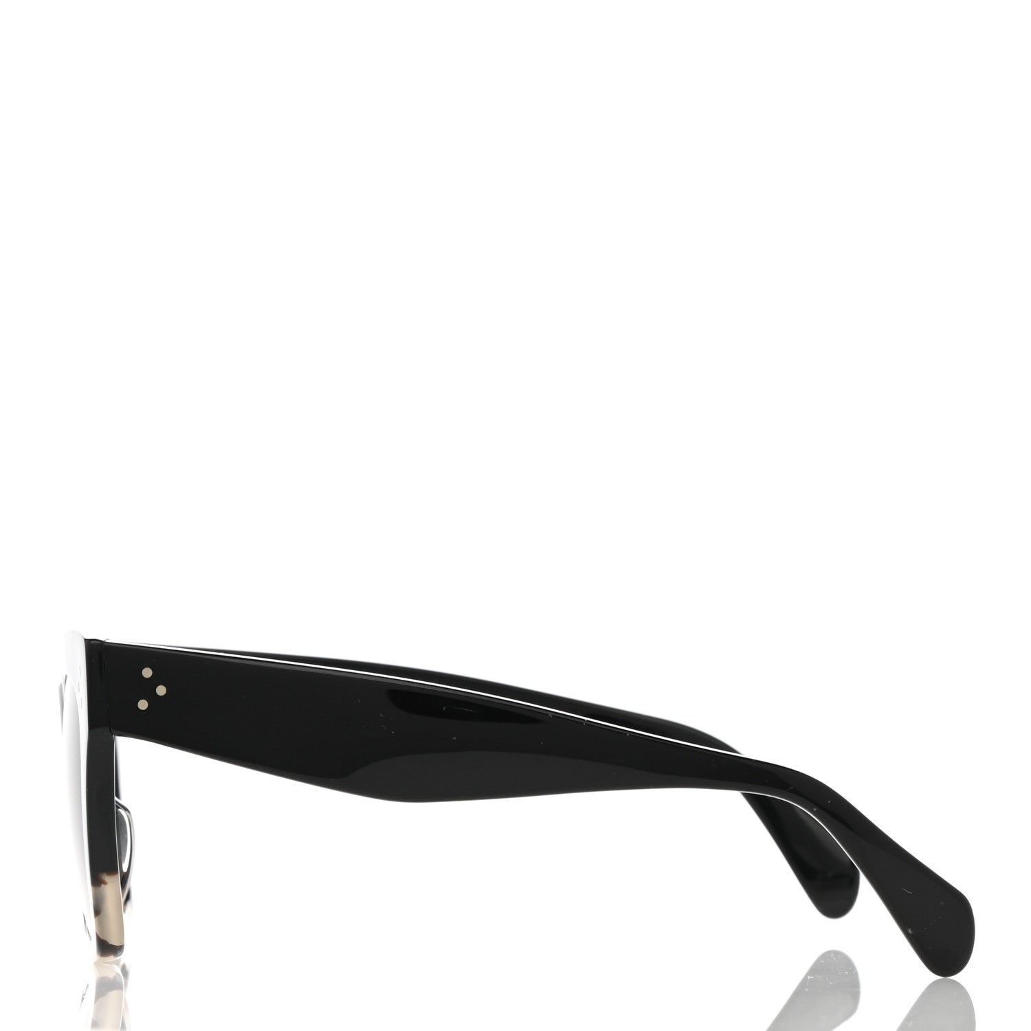 Celine Acetate Cat Eye Sunglasses CL40004I Havana Black 3 of 8