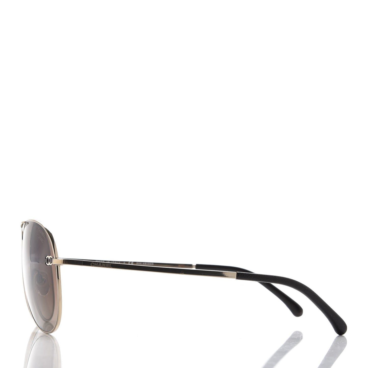 Polarized CC Aviator Sunglasses 4189-T-Q Pale Gold