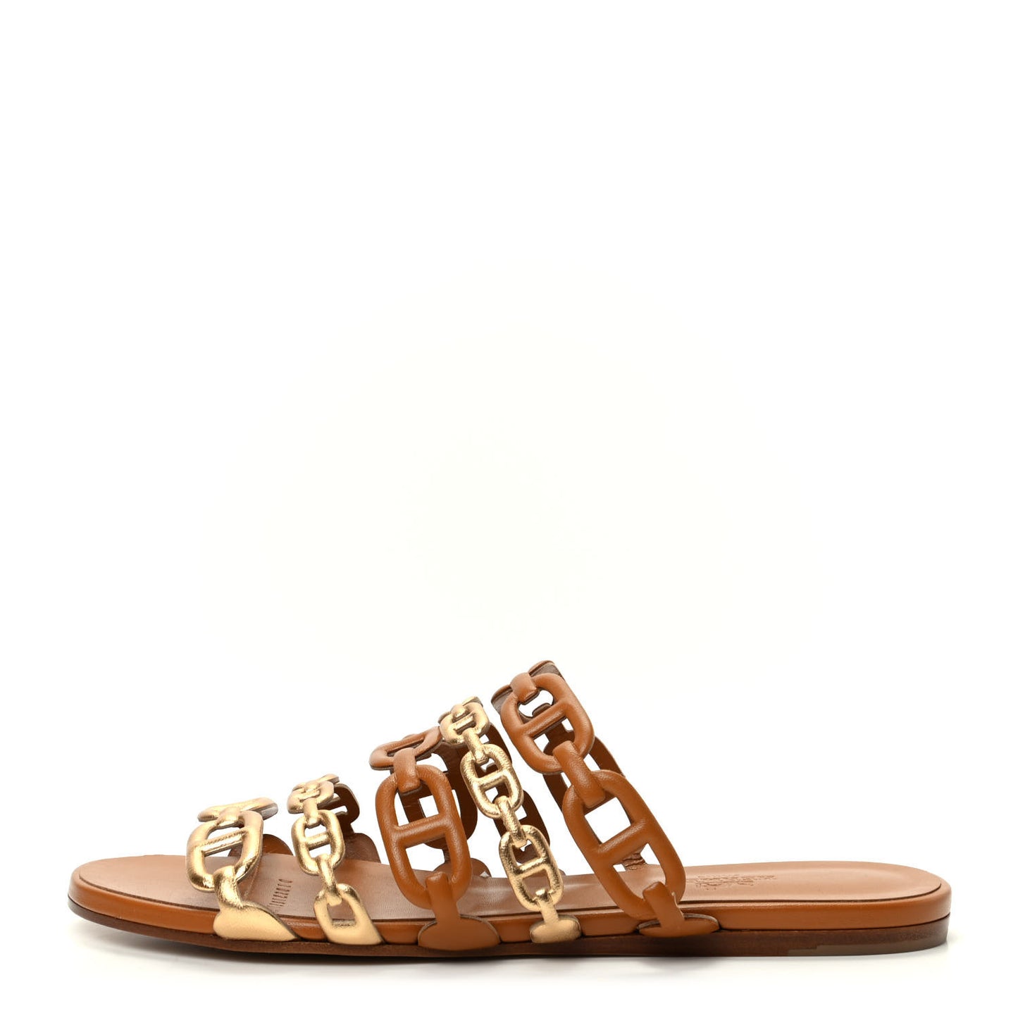 Nappa Thalassa Sandals 37 Beige Doré
