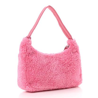 Prada Terry Cloth Mini Re-Edition 2000 Bag Petalo Black 3 of 10