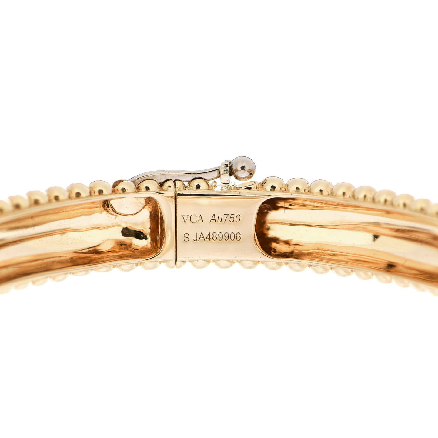 18K Yellow Gold Perlee Pearls of Gold 5 Row Bracelet S