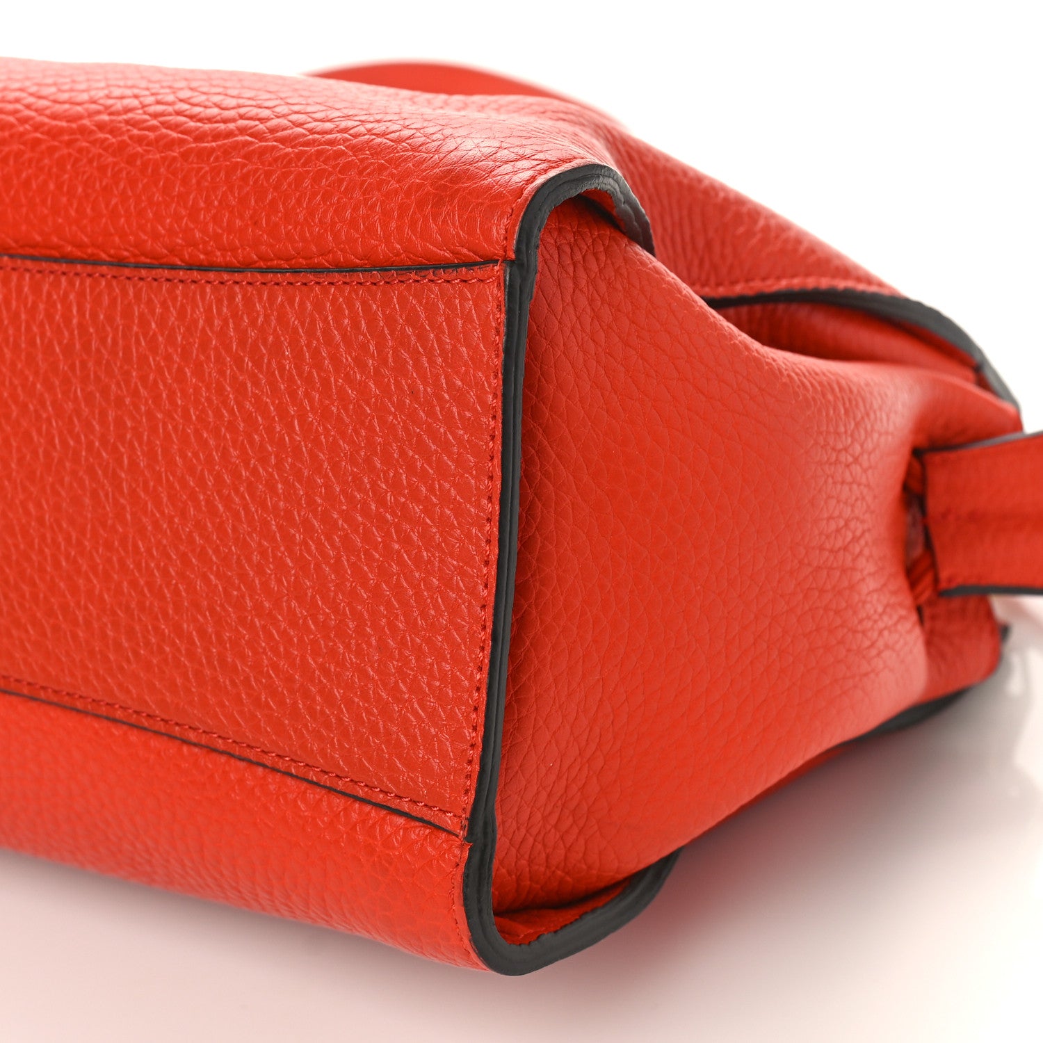 Mulberry Heavy Grain Small Iris Tote Coral Orange 8 of 8