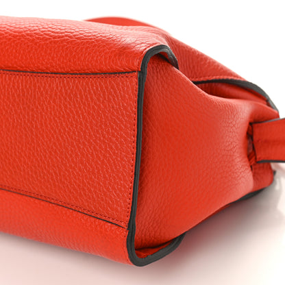 Mulberry Heavy Grain Small Iris Tote Coral Orange 8 of 8