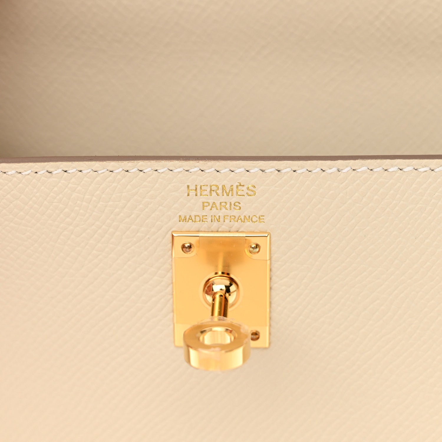 Hermes Epsom Kelly Sellier 25 Craie 6 of 11