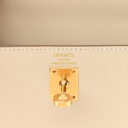 Hermes Epsom Kelly Sellier 25 Craie 6 of 11