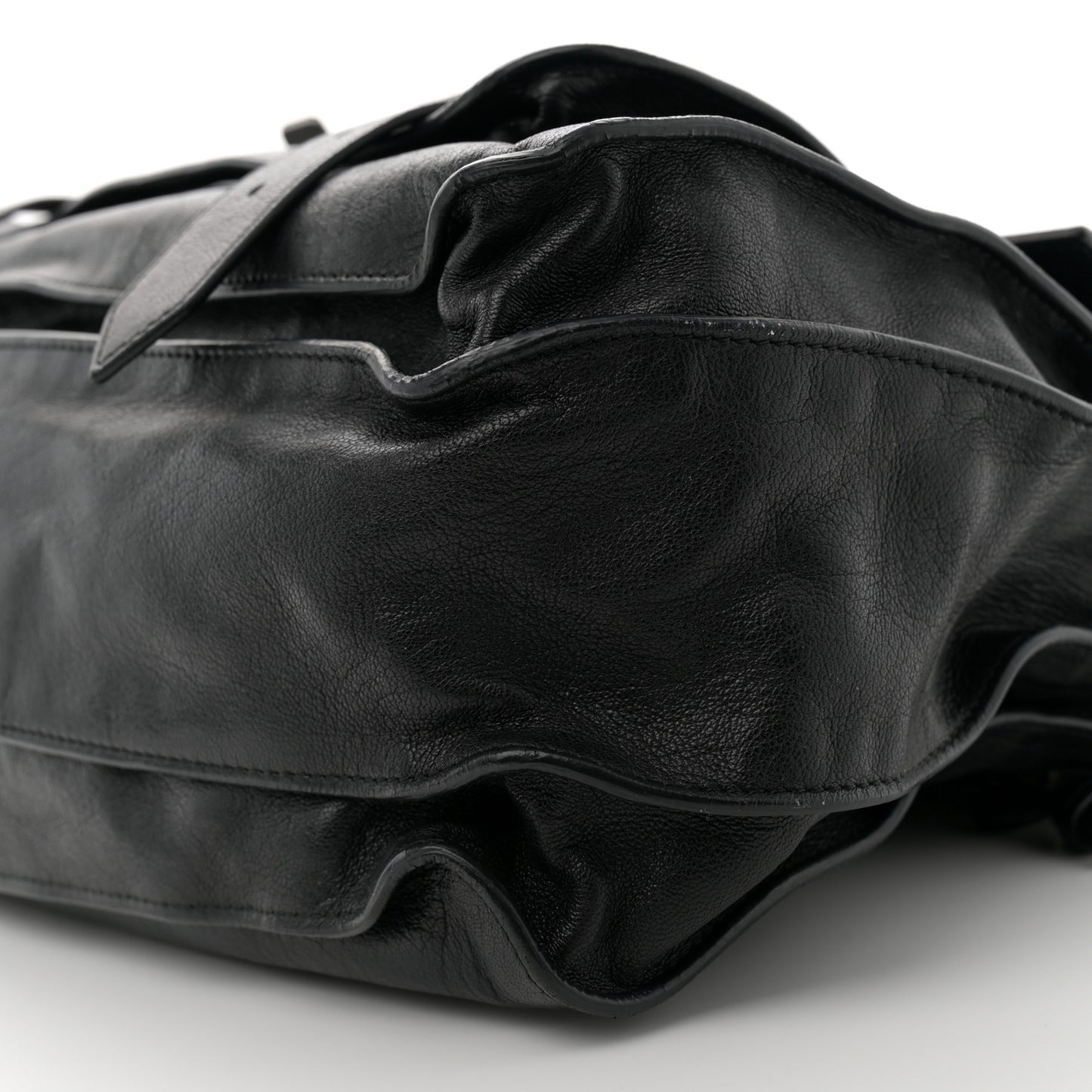Lambskin PS1 Large Satchel Black