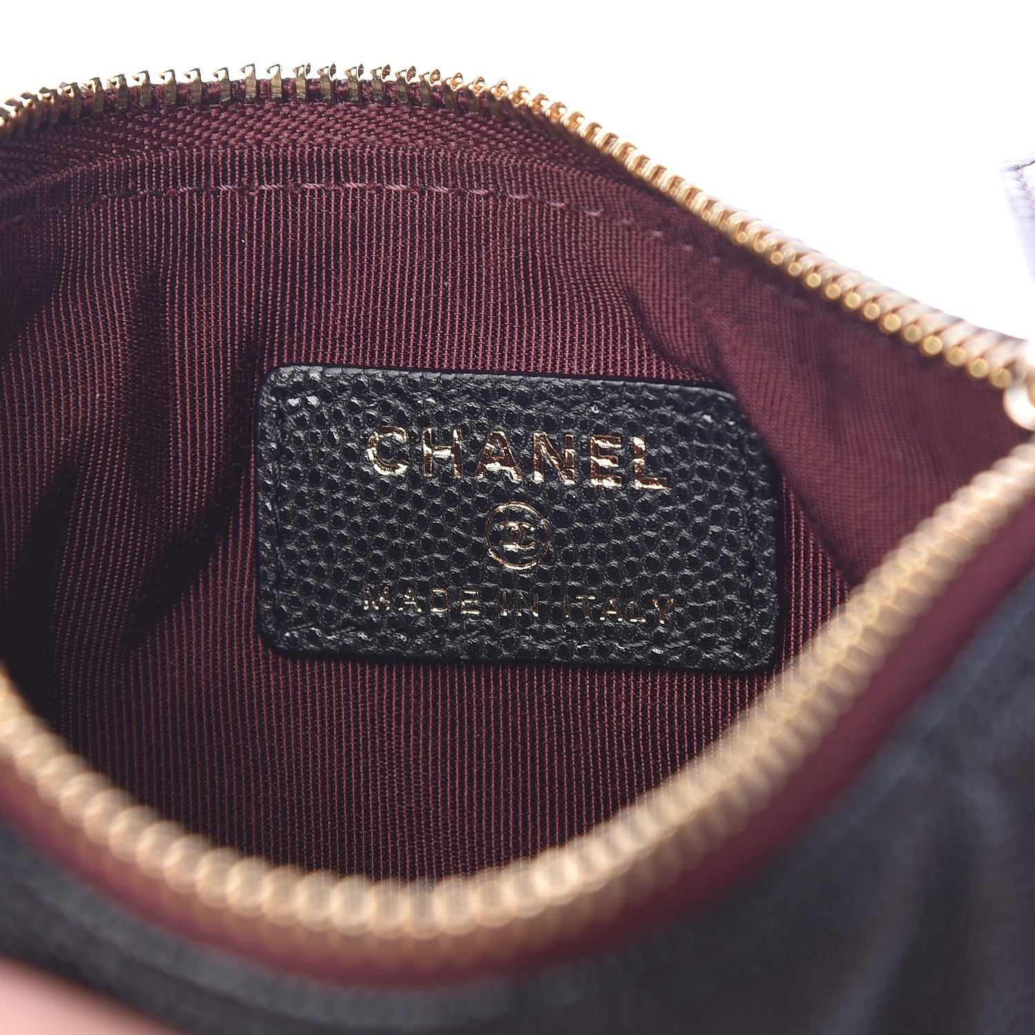 Chanel Caviar Quilted Small Cosmetic Case Black 6 of 8