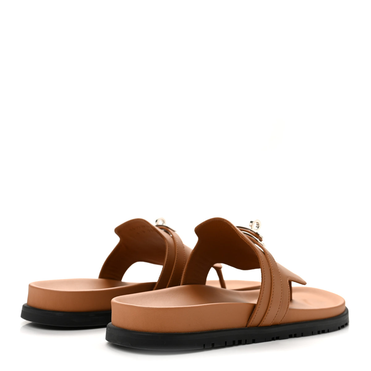 Hermes Calfskin Womens Empire Sandals 41 Natural 5 of 11