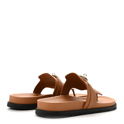 Hermes Calfskin Womens Empire Sandals 41 Natural 5 of 11