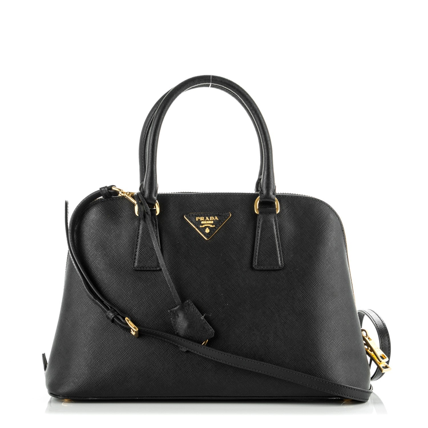 Prada Saffiano Lux Medium Promenade Tote Black 1 of 8