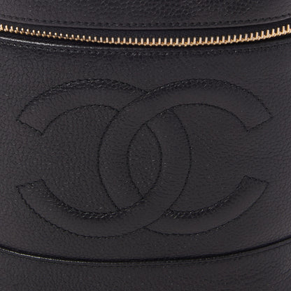 Chanel Caviar Vanity Cosmetic Case Black 7 of 9