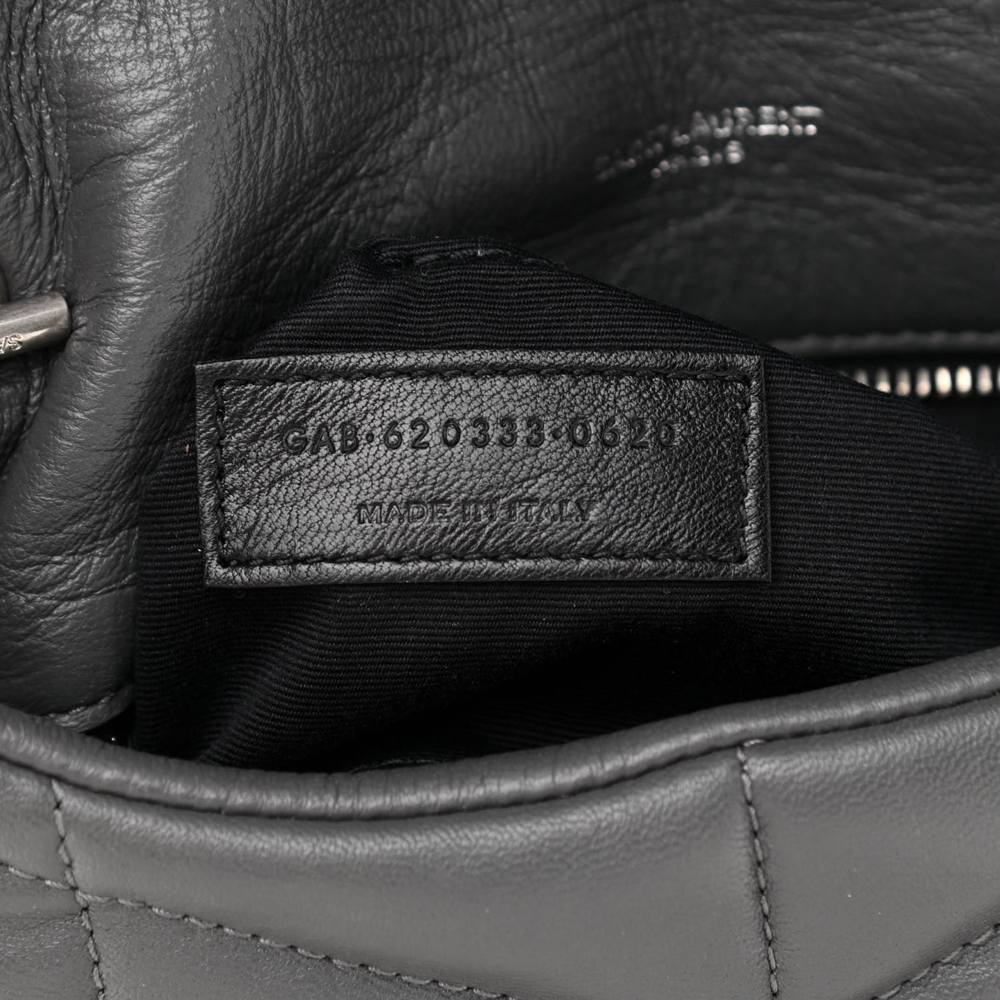 Lambskin Quilted Toy Loulou Puffer Monogram Chain Satchel Storm