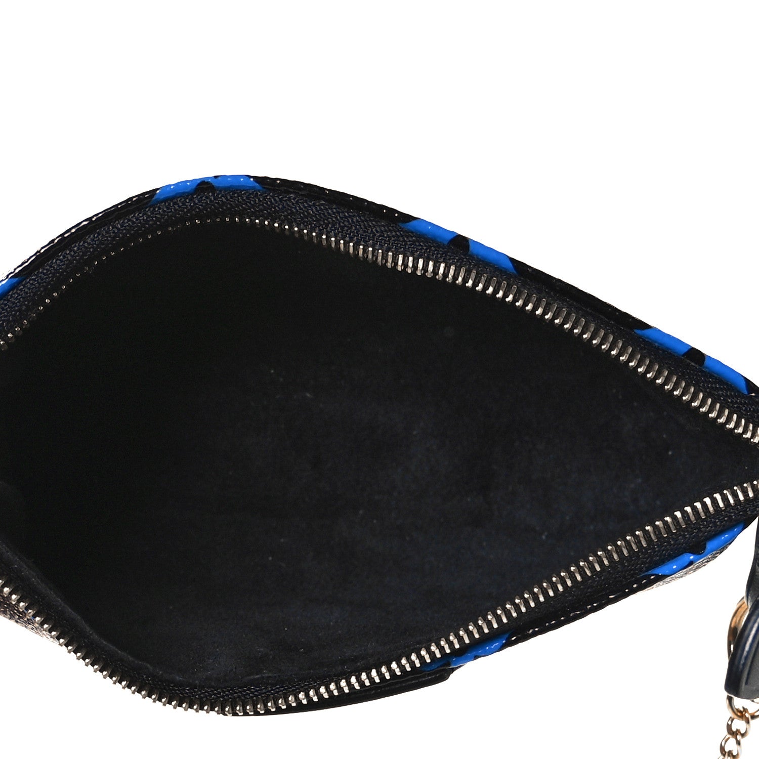 Louis Vuitton Colored Monogram Mini Pochette Accessories Blue Black 5 of 8