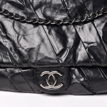 Chanel Glazed Calfskin Maxi Twisted Flap Black 15 of 15