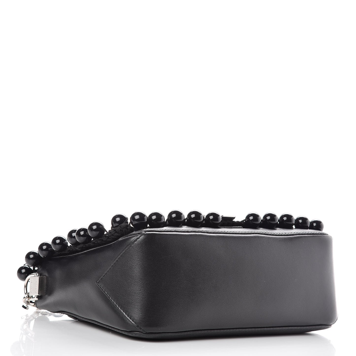 Calfskin Small Spheres Courier Black