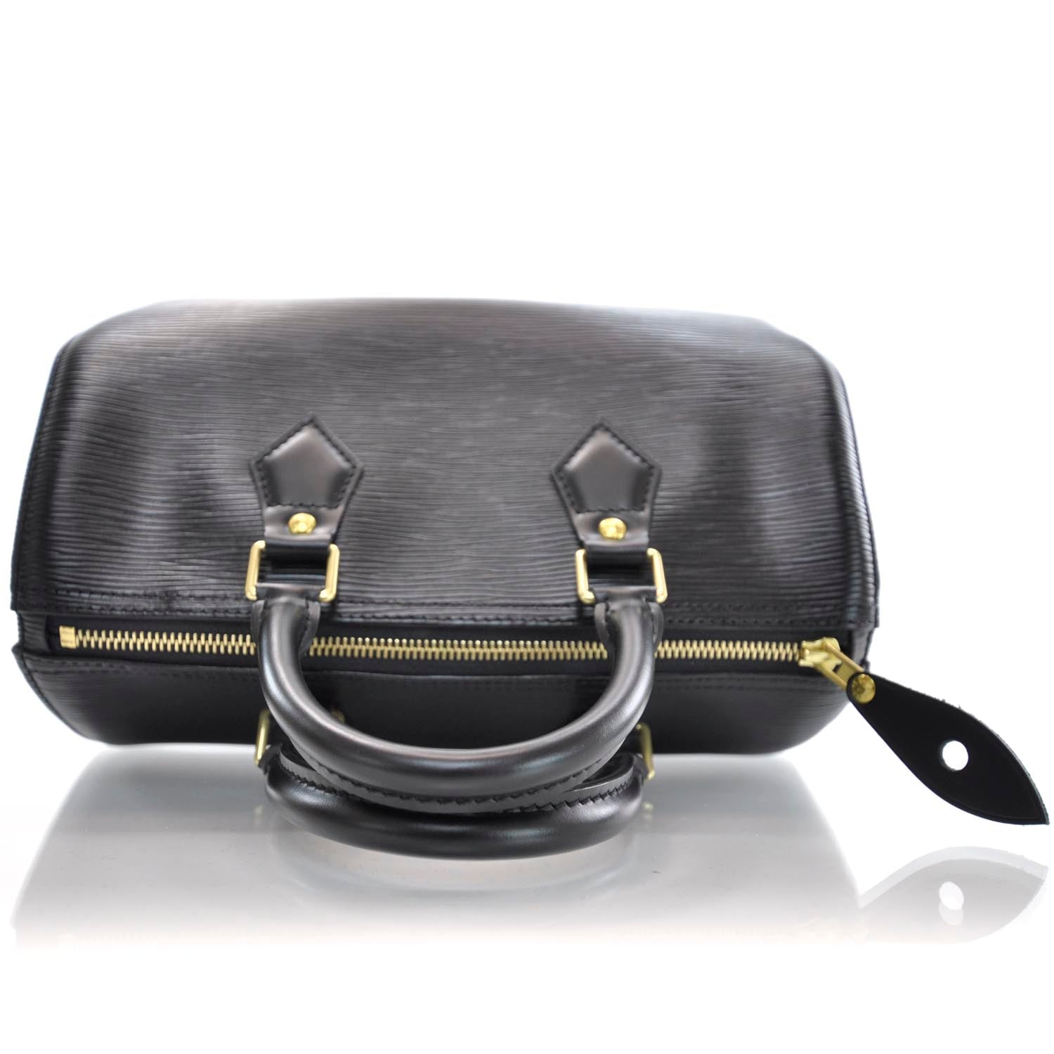 Louis Vuitton Epi Speedy 25 Black 7 of 11