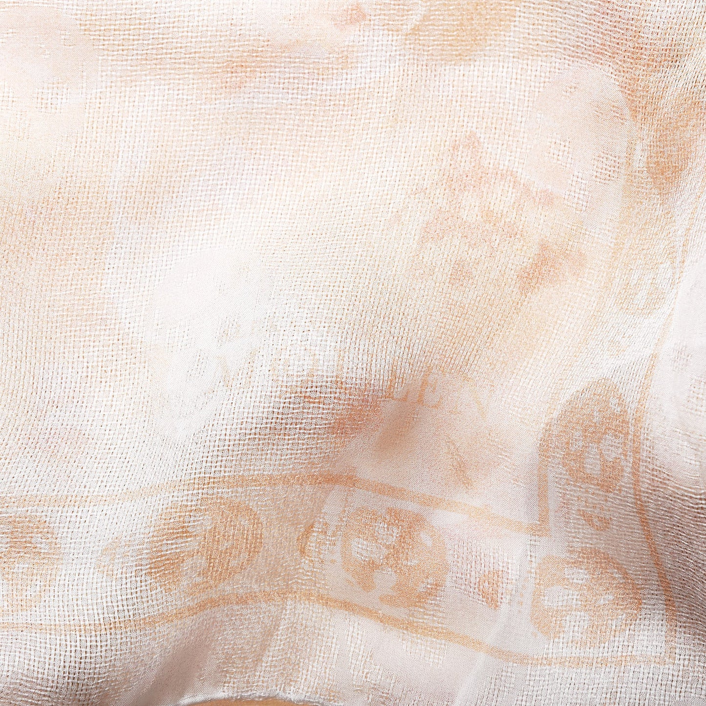 Silk Chiffon Floral Scarf Pink Multicolor