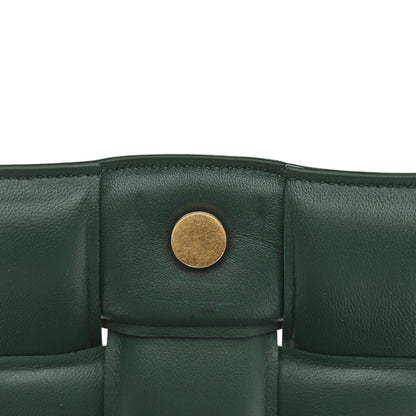 Bottega Veneta Lambskin Maxi Intreccio Padded Chain Cassette Crossbody Bag Raintree 8 of 9