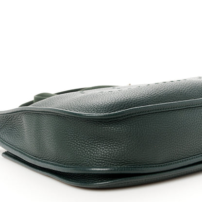 Hermes Taurillon Clemence Evelyne III PM Vert De Gris 9 of 10