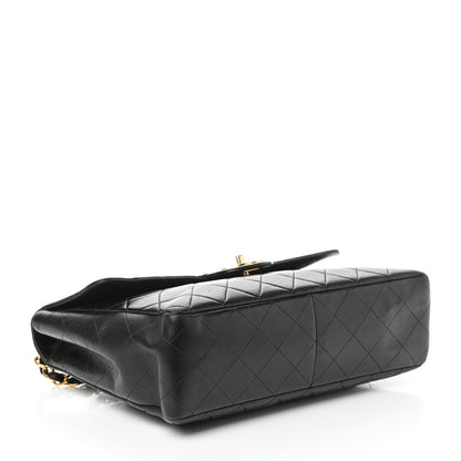 Chanel Lambskin Quilted XL Jumbo Single Flap Black 4 of 10