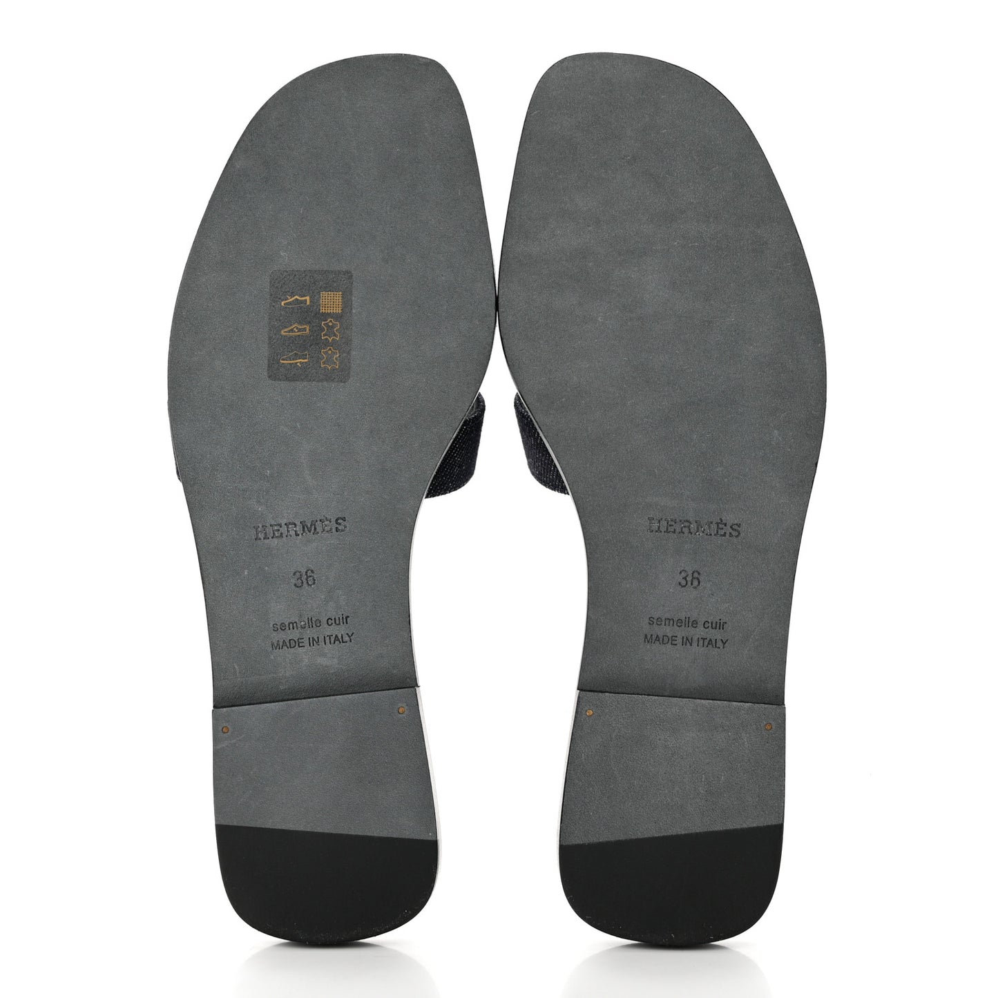 Denim Canvas Oran Sandals 36 Bleu Brut