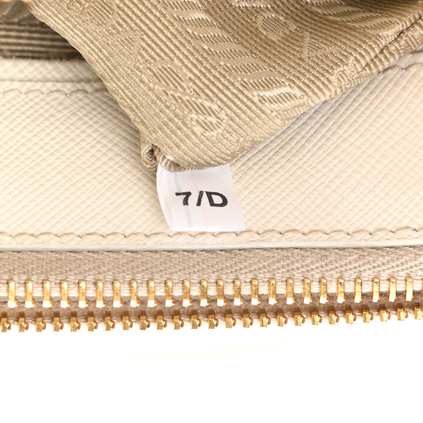 Saffiano Mini Galleria Double Zip Tote Bianco