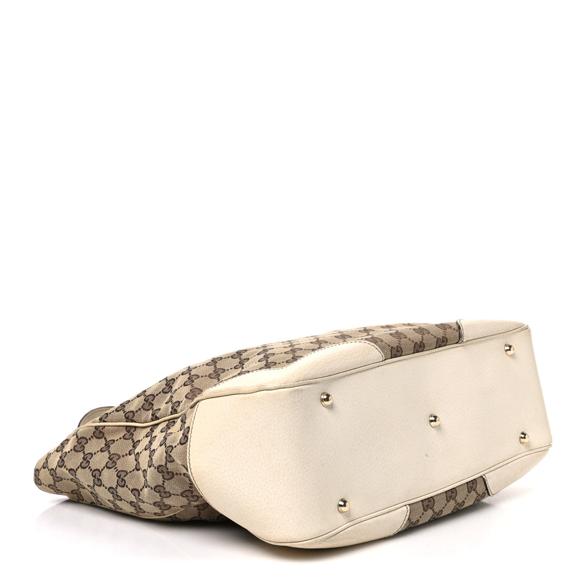 Gucci Monogram Bamboo Tote Off White 4 of 11