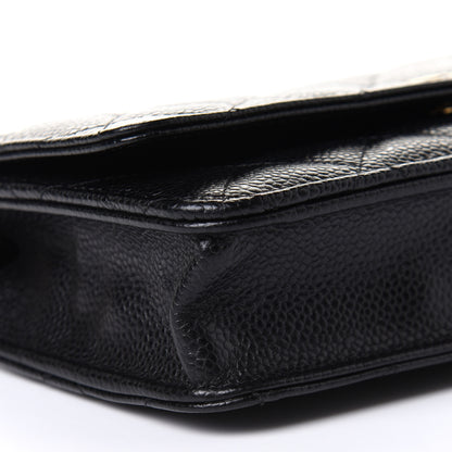 Chanel Caviar Quilted Wallet On Chain WOC Black 9 of 10