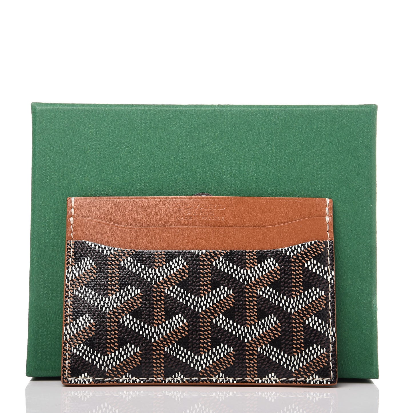 Goyardine Saint Sulpice Card Holder Black Gold