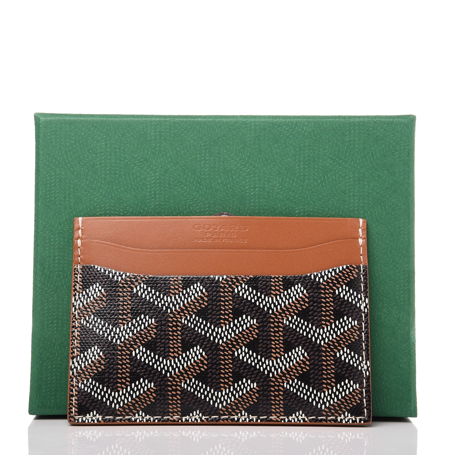 Goyard Goyardine Saint Sulpice Card Holder Black Gold 8 of 8